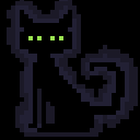 Nyx, a pixel-art character for Thunderstorms